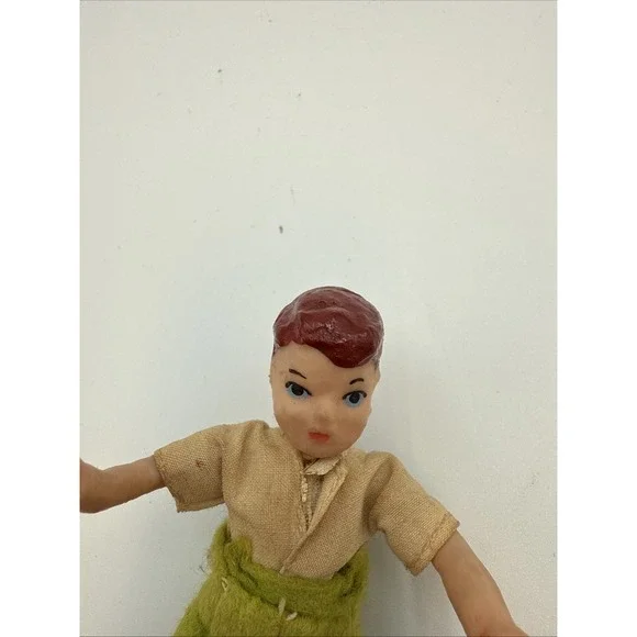 Vintage Doll Bendable 4"  Boy Rubber? Caco?‎ Dirty - Picture 2 of 8